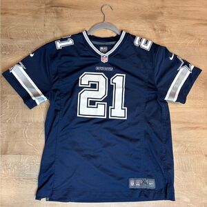 Dallas Cowboys Ezekiel Elliott Jersey Youth XL On-Field Authentic Dark Blue